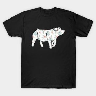 Watercolor Cactus Pig Silhouette 1 - NOT FOR RESALE WITHOUT PERMISSION T-Shirt